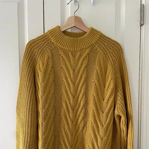 NWT J.Crew Chunky Knit Sweater - Yellow, Medium